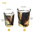 thumbnail image 2 of Lsque Golden Sky Bald Eagle pattern Laundry Hamper Basket, Tall Woven Rope Hamper Basket for Clothes, Lightweight Storage Basket, Collapsible Waterproof-Small, 2 of 8