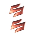thumbnail image 4 of 2pcs/set S Logo 3d Motorcycle Body Trunk Decor Styling Decals Sticker For Suzuki Mengxi, 4 of 4