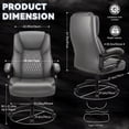 thumbnail image 5 of Waleaf Heavy Duty Big and Tall Office Chair 500lbs with Adjustable Lumbar Support,High Back Office Chair for Adults, 5 of 7