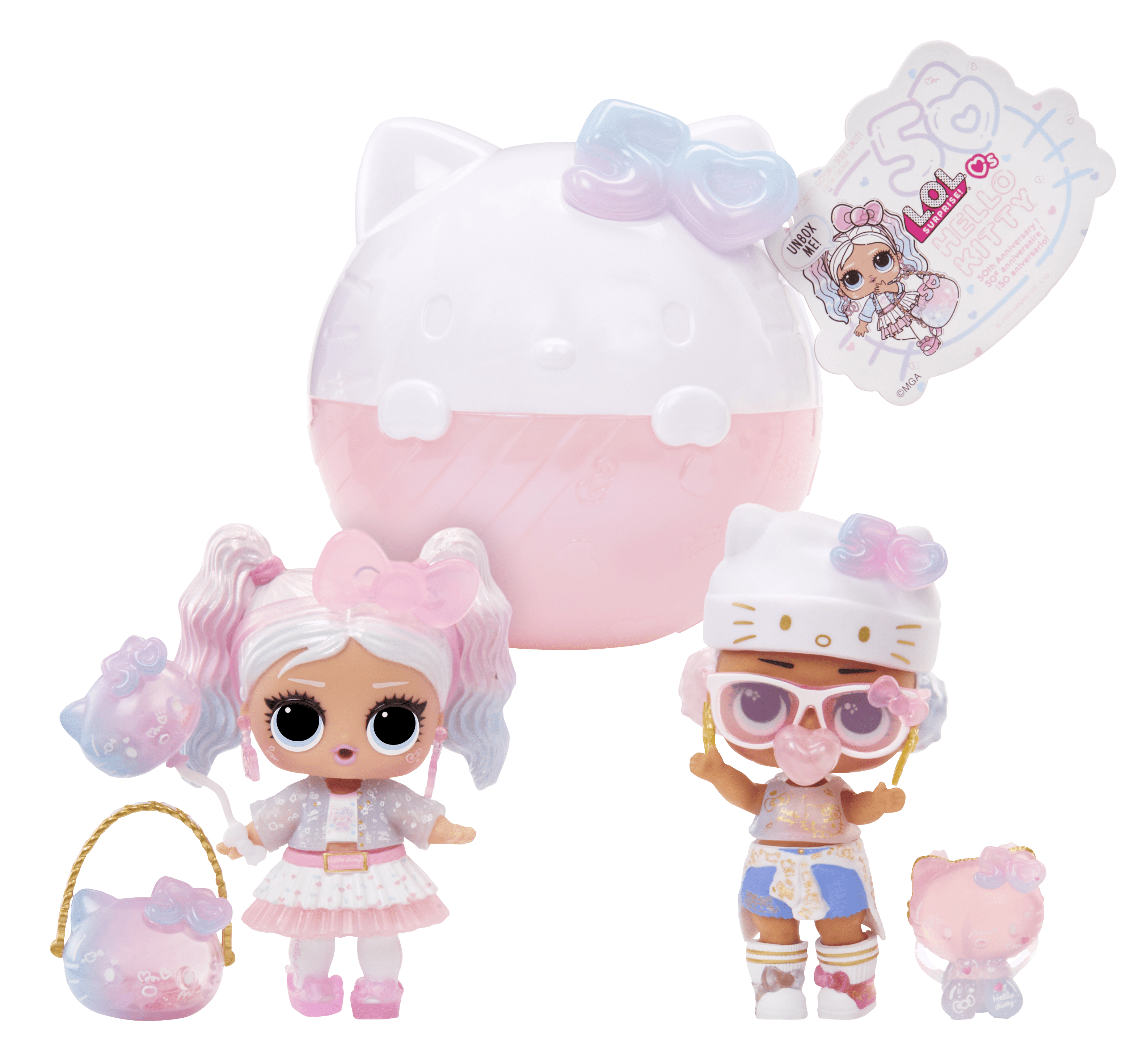 LOL Surprise Hello Kitty Tots Doll, Surprises, 50th Anniversary