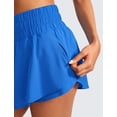 thumbnail image 5 of Shorts CRZ YOGA con Falda Superpuesta y Brillo Azul XS, 5 of 5
