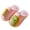 Pink, variant on WUANDIXFA Boys Dinosaur Slippers Girls Cute Warm Plush House Slippers Winter Indoor Fuzzy Slides Soft Furry Bedroom Shoes (Yellow, 11)