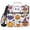Cartoon Ghost Pumpkin Bats, variant on 3 Ring Zipper Binder with Shoulder Strap Waterproof Trapper Keeper 2 Inch D-Ring 500 Sheets Capacity Snow Aurora