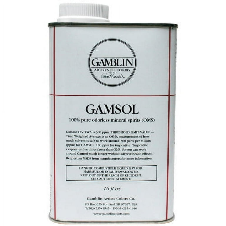 Artists' Grade Gamsol Oil Color Gamblin Size: 128 oz.