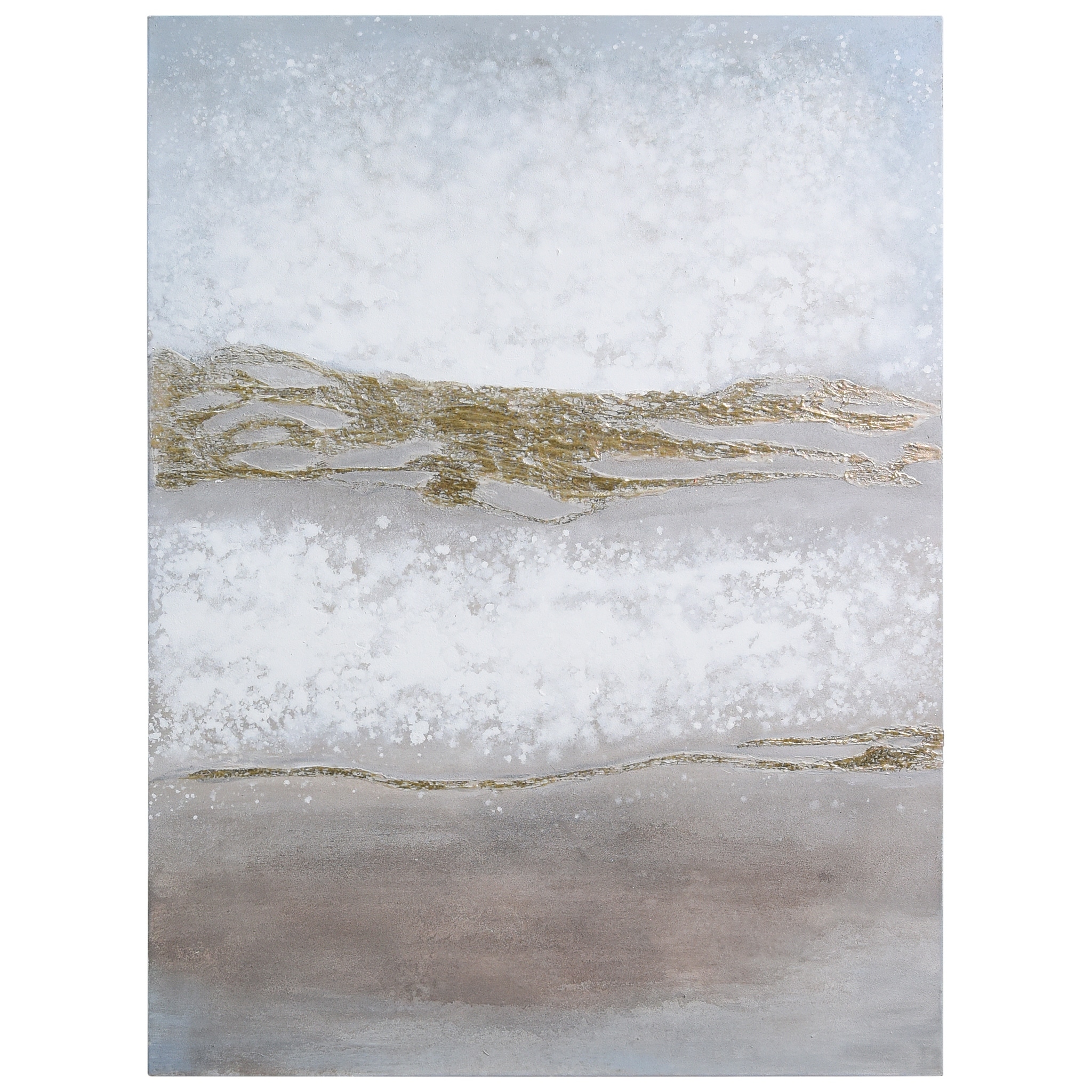 Empire Art Direct Golden Winter Textured Metallic Hand Painted Wall Art by Martin Edwards