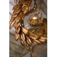 thumbnail image 2 of Floral Magnolia Leaf Garland Faux Branch Artificial 6 feet Bronze & Gold, 2 of 4