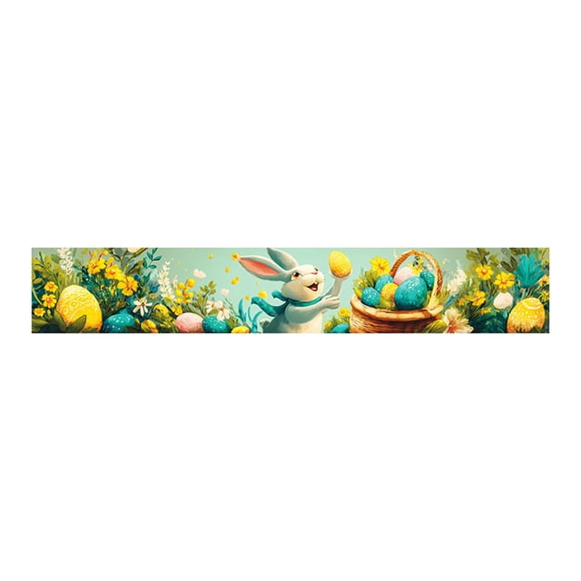 zhangmingg Easter Decorative Banner Heartfelt Celebration Party Sign for Home Festive Spring Holiday