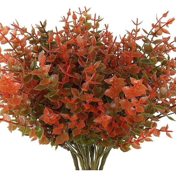 Morttic Artificial Flowers Outdoor Fake Flowers，6 Bundles Fake Autumn