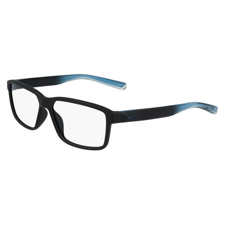 Image of Nike 7092 Full Rim Square Matte Black Fade Eyeglasses