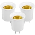 thumbnail image 2 of Adaptador de rosca E27 de 3 piezas que convierte el enchufe estadounidense en un portalámparas E26/E27 Adaptador de portalámparas para bombillas Enchufe de luz enchufable (enchufe estadounidense), 2 of 8