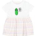 thumbnail image 3 of Inktastic Just Dill with It Chill Dill Pickle in Sunglasses Girls Baby Dress, 3 of 5