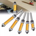 thumbnail image 4 of CSYANXING Flush Trim Router Bit Kit 5 Pieces 1/4” Shank For Laminate Edges AntiKickback Stable Cutting, 4 of 7