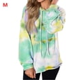 thumbnail image 1 of Sudadera con capucha estampada teñida Suéter con capucha casual de mujer Sudadera con capucha de manga larga Top Noticed AP000139-17B, 1 of 7