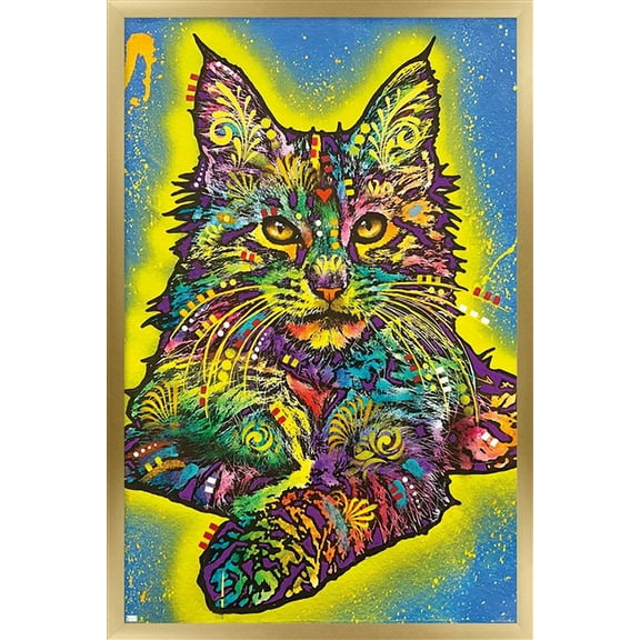 Dean Russo - Maine Coon 2 Wall Poster, 14.725" x 22.375" Framed
