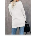 thumbnail image 2 of Womens Cardigan Sweater Coat Long Sleeve Open Front Knitted Outwear with Pockets, 2 of 6