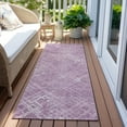 thumbnail image 6 of Addison Rugs Chantille Indoor/Outdoor Transitional Squares Lavender Washable Runner Rug, 2'3" x 7'6", 6 of 6