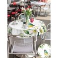 thumbnail image 5 of Outdoor Tablecloth with Umbrella Hole for Patio/Picnic/Party/Camping, Spring Flowers Waterproof Table Cloth Round Cover Washable, Watercolor Floral Butterfly Botanical Farmhouse (Dia 60"), 5 of 8