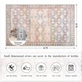 thumbnail image 4 of Balacho Elegant Vintage Boho Distressed Faux Wool Area Rug, 4' x 6', Pink, 4 of 8