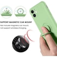 thumbnail image 2 of LAICAIW iPhone 11 Case, Phone Case iPhone 11, Slim Silicone Soft Rubber Shockproof Protective 360° Ring Holder Kickstand Drop Protection Bumper Cute Girl Women Boy Men iPhone 11 6.1 Cover,Grass Gre, 2 of 7