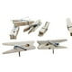thumbnail image 1 of 50 chinchetas con pinzas de madera, resistentes para tableros de corcho, fotos, oficinas y hogares., 1 of 5