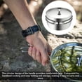 thumbnail image 4 of 2L 304 Stainless Steel Outdoor Camping Cookware with 430 Stainless Steel Outer Layer & Aluminum Core - Versatile Pot for Boiling, Soup, Rice - Foldable Handle, Exhaust Hole, 2-3 Person Capacity,, 4 of 5
