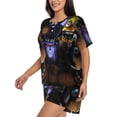 thumbnail image 2 of Lsque Five Nights At Freddy'S Women's Short-Sleeved Pajama Set - 2 Piece Soft and Lightweight Sleepwear Set-X-Large, 2 of 9