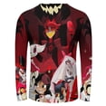 thumbnail image 3 of Halloween Hazbin Hotel Men's Long Sleeve T Shirt 3D Printed Fashion Tee Shirts Top Soft Comfortable Daily Shirt, 3 of 6