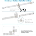 thumbnail image 2 of 50ft Led Strip Light, CNSUNWAY 15m 450LEDs 5050 RGB Led Rope Kit with 44 Keys RF Remote Controller Flexible Color Changing Tape Light 24V Power Supply for Kitchen Bedroom Bar DIY Decoration Party, 2 of 5