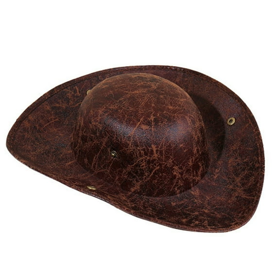 PU Leather Pirate Hat Colonial Tricorn Hat Medieval Pirate Hat Pirate Caps Medieval Accessories for Party