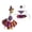 A, variant on Pnmtdaia Halloween Goose Statue Witch Costume Set, Pumpkin Decor Witch Hat Printed Bib Purple Black Yellow Tulle Tutu Skirt Outfit for Outdoor Porch Goose Ornament Halloween Holiday Decoration