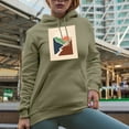 thumbnail image 2 of Aesthetic Minimalism Boho Sun & Mountains Art Merch Gift, Sand Hooded Sweatshirt or Hoodie, Small, 2 of 5