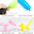 thumbnail image 5 of 50/100pcs 260 Balloons Long Modelling Balloons for Kids Birthday Decoration, 100% Biodegradable Latex Balloons, Safe and Non-Toxic, Perfect for Party Decorations, Arts and Crafts, 5 of 6