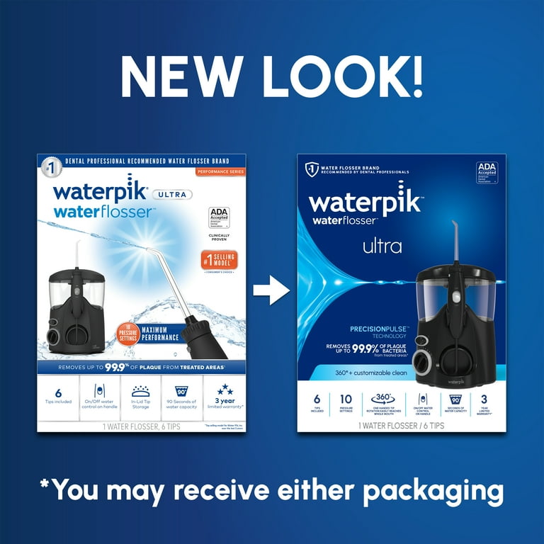 Waterpik Ultra Water Flosser with 10 Settings, 6 Tips, ADA