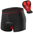 thumbnail image 1 of Tignapoo Lixada Customizable 001C Breathable Padded Cycling Shorts with Silicone Cushion, Red Accent Design, Available in EU Size M - Perfect for Comfortable Rides, 1 of 6