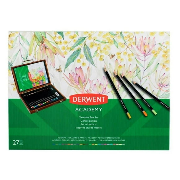 Set De Madera C/24 Lapices De Color Academy Derwent multicolor