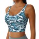 thumbnail image 2 of Balery Ocean Waves Sujetadores deportivos con espalda cruzada para mujer, acolchados, sin costuras, de alto impacto, ideales para yoga, gimnasio, entrenamiento y fitness.-, 2 of 8
