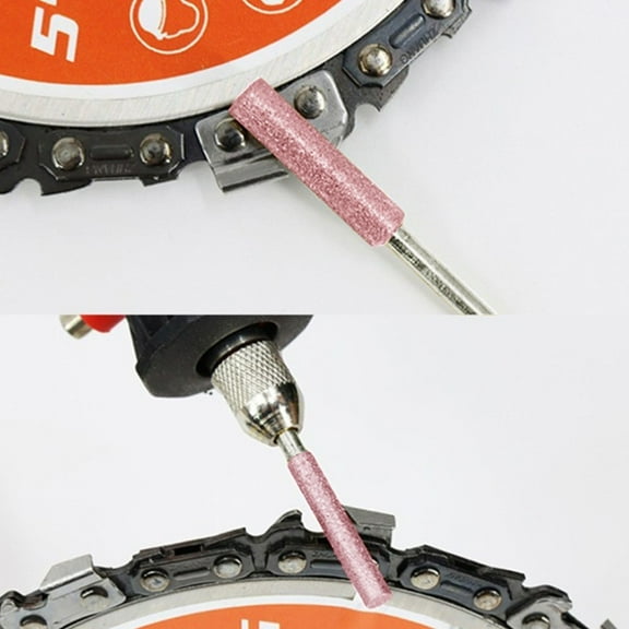 Professional Chainsaw Sharpener Burr Kit 3Mm Shank 4/48/55Mm Grinder Heads For High Performance Chain Saw Drill Carving 4.0Mm Fangkenuo