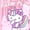 Pink Hello Kitty, variant on Zak Designs 16oz Toy Story Durable Plastic Jubilation Water Bottle with Folding Handle and Push Button, Locking Lid