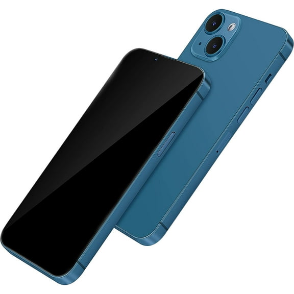 [Metallic] Dummy Phone Display Model Compatible with Phone 13 Pro Max 13 Mini Non-Working Upgraded Metal Frame (13 Blue blackscreen)