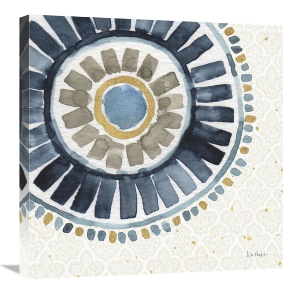 Global Gallery's 'Indigold XVII' By Lisa Audit Stretched Canvas Wall Art