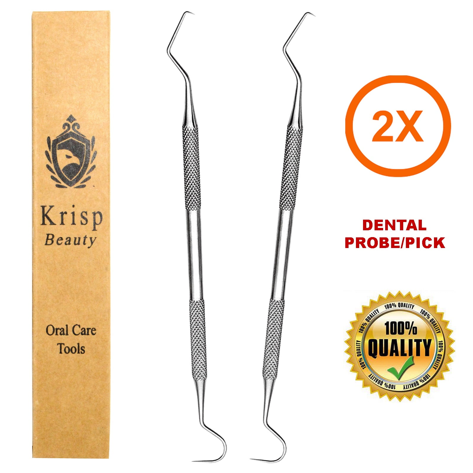 Oral Dental Tools Stainless Steel Dental Pick Tartar Remover Plaque