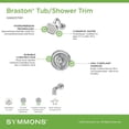 thumbnail image 6 of Symmons S589215TRM Braston Tub And Shower Trim Package - Chrome, 6 of 7