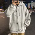 thumbnail image 4 of Vedolay Mens Zip Up Hoodie 2023 Hoodie Shirt Long Sleeve Fishing Hiking Outdoor Shirt Gray,L, 4 of 5