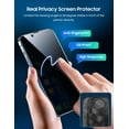thumbnail image 3 of [2 Pack] Compatible with iPhone 13 Pro Max (6.7" 2021) Privacy Screen Protector, Anti-Spy Tempered Glass Film, 9H Hardness, Precise Cutout, Bubble Free, Scratch Resistant, Case Friendly, Upgraded, 3 of 5