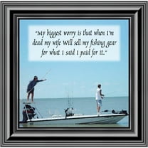 Fisherman's Prayer, Fishing Gifts, Beach, Boating or Fishing Decor, Picture Frame, 10x10 8503