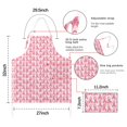 thumbnail image 7 of Pink Breast Cancer Apron-Garden Aprons for Women with Pockets-Cotton Linen Waterproof Kitchen Cooking Gardening Aprons Adjustable for Kitchen,Cooking,BBQ and Salon 32"x27", 7 of 7