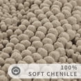 thumbnail image 2 of Alfombra de baño Yimobra Ultra Plush Chenille, 44 x 24 cm, color camel, 2 of 9