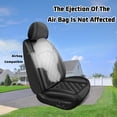 thumbnail image 3 of Car Seat Covers,Full Set for GMC Sierra 1500 2019-2025 5 Seats Waterproof Leather Seat Cover Automotive Seat Protector Black,Full Set(2 Row 5 Seats), 3 of 11
