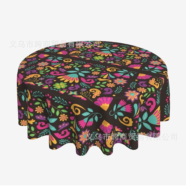 Mexico waterproof printing waterproof round tablecloth can do any other pattern