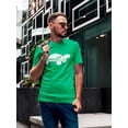 thumbnail image 2 of Live Slow Turtle  Funny Graphic Men Kelly Green T-Shirt, Male Small, 2 of 4